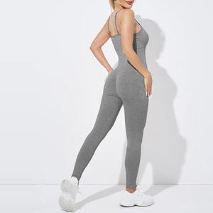 Women Casual <b>Workout</b> <b>Jumpsuit</b> Sleeveless One Piece Sport Suit High Waist Stretch Yoga Fitness Wear Lightweight - Product Image 5
