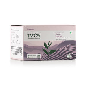 Thé vert détoxifiant Tvoy Kahwa, 20 sachets de thé de 1,8 g, détoxifiant et stimulant l'immunité, à base de plantes de qualité supérieure - Product Image 1