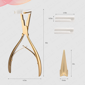 <b>Multi</b> Function Bent Hair Extension <b>Pliers</b> Stainless Steel Micro Ring <b>Tool</b> for Beauty Salons Color Customized Private Logo OEM - Product Image 3