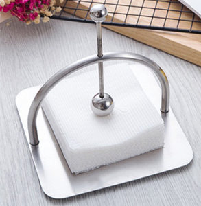 Metal Wave High Quality Metal Napkin Holder Square Base Tissue Stand Modern Design Waterproof Lightweight <b>Dinnerware</b> Disposable - Product Image 5