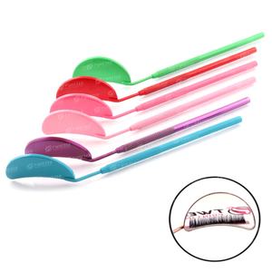 Espejo de maquillaje de extensión de pestañas de comprobación de aumento de acero inoxidable con mango para herramientas de injerto de pestañas postizas - Product Image 5