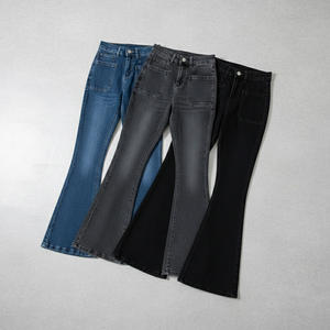 กางเกงยีนส์ทรงตรงสไตล์ใหม่สำหรับผู้หญิง เนื้อผ้านุ่ม ระบายอากาศได้ดี แห้งเร็ว ทรงหลวม ขายส่ง - Product Image 2