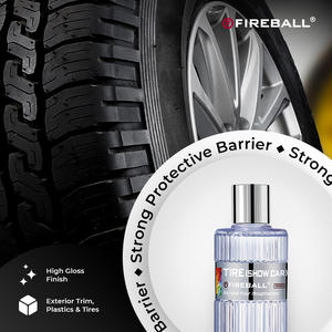 Abrillantador de Neumáticos Fireball Show Car Tire Shine 500 ml, Alto Brillo, Previene la Contaminación y el Ennegrecimiento, Fórmula No Grasosa, Brillo Duradero - Product Image 5