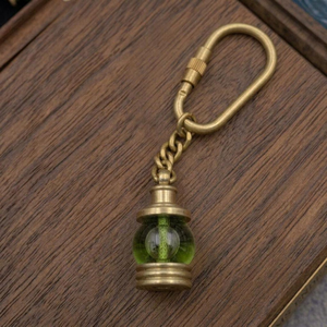 Vintage Brass Lantern Keychain Nautical Marine Lantern <b>Key</b> <b>Ring</b> Maritime Collectible Gift <b>Accessory</b> - Product Image 5