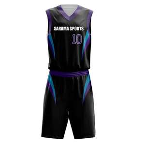 Uniforme de baloncesto de color sólido personalizado con el nombre y el número de tu equipo, camiseta sin mangas y pantalones cortos, ropa deportiva de secado rápido - Product Image 2
