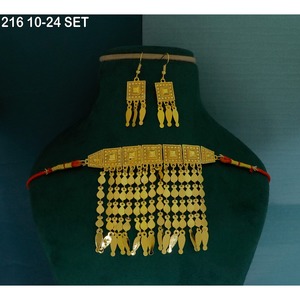 Collier de luxe exquis et élégant de style moyen-oriental, dernière collection MIJ, plaqué or de haute qualité - Product Image 6