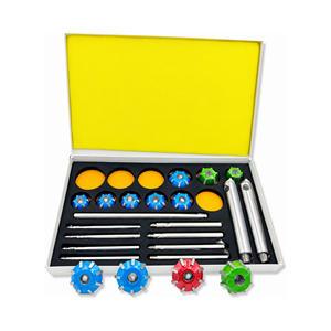 Juego de cortadores de asientos de válvulas con punta de carburo, 12 cortadores de 30, 45 y 70 grados, con 8 varillas guía, mango y 2 varillas para reparación de motores antiguos - Product Image 2