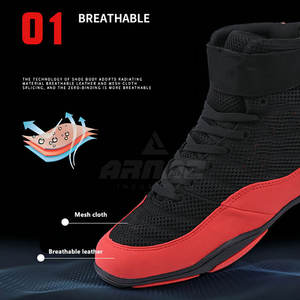 Chaussures de boxe sur mesure, confortables et durables, avec amorti équilibré et design stable. - Product Image 3