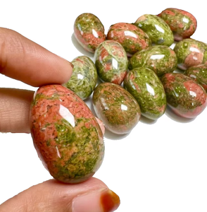 Huevo Yoni de Piedra Natural Unakita, Huevo de Jade Semiprecioso para Protección Energética, Ejercicio Vaginal, Tallado, Feng Shui Directo - Product Image 6