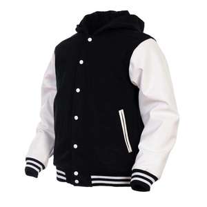 Men Classic Letterman <b>Jacket</b> High Quality Varsity Style Comfortable Snap Front Stand <b>Casual</b> Winter Breathable Quick Dry - Product Image 5
