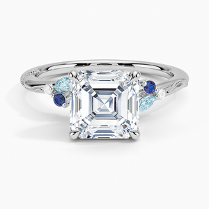 BOJ <b>Ring</b> 0107 Asscher Cut 925 Silver Lab Alexandrite Prong Setting Solitaire <b>Diamond</b> <b>Ring</b> 2ct D Color VVS1 Moissanite GRA - Product Image 1