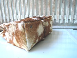 Leather Hair On Tote Bag Cowhide <b>Handbag</b> Women Shoulder Purse Fashion Stylish Daily Tote Bag LHTB-0104 - Product Image 3