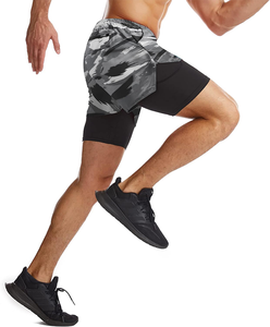 Pantalones Cortos Deportivos de Alta Calidad para Hombre, Cintura Alta, Elásticos, de Satén, Secado Rápido, Color Sólido - Product Image 2
