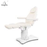 Fauteuil de salon de beauté multifonctionnel électrique réglable à 3 moteurs, lit de massage inclinable avec accoudoirs, table de massage haute densité
