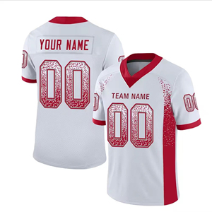 Uniforme Deportivo Retro de Fútbol Americano al por Mayor, Personalizado con Nombre y Número, Técnicas de Impresión en Pantalla Corta, Ropa de Fútbol 100% Poliéster de Secado Rápido - Product Image 1