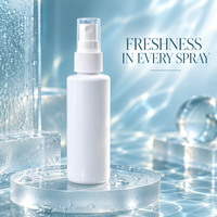 Flacon pulvérisateur moderne en PET de 100 ml |   Contenant d'emballage cosmétique avec pulvérisateur à pompe pour soins de la peau, produits de beauté et de soins personnels – Vente en gros