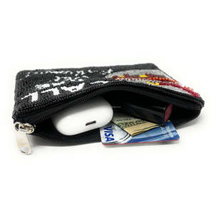 Porte-monnaie à perles fait main, motif LOVE Cookie Racket, perles de rocaille, pochette zippée personnalisée, petit portefeuille cadeau, sac pour femmes et filles, portable - Product Image 6