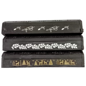 Porte-diffuseur d'encens et d'aromathérapie en bois avec motif imprimé - Product Image 3