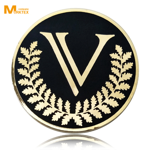 Pièce de monnaie commémorative personnalisée en alliage de zinc, estampée à chaud 2D/3D, avec logo, émail, Marktex - Product Image 3
