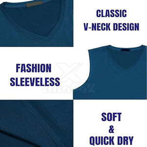 Débardeur Homme Tricoté Personnalisé Couleur Unie Décontracté Sport Fitness 100% Coton Séchage Rapide Respirant Haute Qualité Vente en Gros - Product Image 4