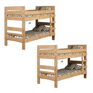 Litera de madera de teca maciza de buena calidad con escalera, madera de teca, materiales naturales de alta calidad para niños, muebles de dormitorio - Product Image 2