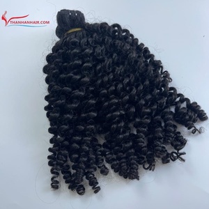 Top Tendance 14 Pouces Naturel Noir Vapeur Curl Extensions de Cheveux Humains Super Double Vague Dessinée Bundle Grand Stock Disponible Maintenant - Product Image 4