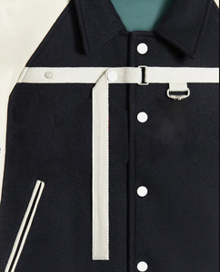 Custom Men’s Varsity Letterman <b>Jacket</b> Wool Body Real Leather Sleeves - Product Image 5
