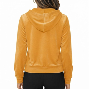 Produit le plus vendu, sweat-shirt en velours uni pour femmes, tissu doux et confortable, sweat-shirts en velours pour femmes en couleur unie - Product Image 2