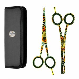Ensemble de ciseaux de coiffure professionnels de 5,5 pouces, ciseaux de coupe et ciseaux à effiler avec étui, parfait pour les hommes et les femmes - Product Image 3