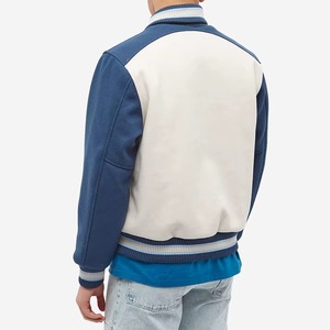 Blouson Bomber Sportif H-line Miami Cosplay Letterman Varsity avec Broderie Léopard Camouflage et Fermeture Éclair, Logo B, Hiver Formel - Product Image 5