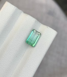 Turmalina Verde Corte Esmeralda, Gema Natural de Afganistán, Piedra Preciosa Facetada para Joyería - Product Image 6