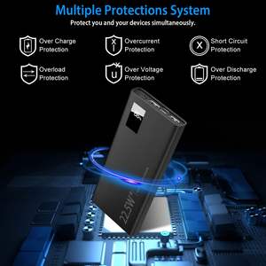 Portable <b>10000mAh</b> Power Bank 22.5W Super Fast Charging PD QC 3.0 LED Display Compatible iPhone Perfect External Battery Pack - Product Image 5