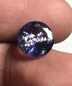 Iolite bleue naturelle de qualité supérieure, pierre de soleil, taille ronde, 10 mm. - Product Image 1