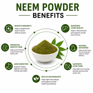 Polvo de Hoja de Neem Premium 250g, 100% Puro y Natural para el Cuidado de la Piel, el Cabello y la Desintoxicación, Polvo de Azadirachta Indica - Product Image 3
