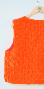 Gilet matelassé léger 100 % coton velours pour femme, sans manches, avec poche avant, élégant, pour superposer, cadeau, décontracté, motif floral - Product Image 3