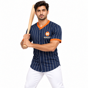 Camiseta de béisbol personalizada para hombres, mujeres y jóvenes, con botones, manga corta, nombre del jugador personalizado, número, logotipo, uniforme deportivo de equipo - Product Image 4