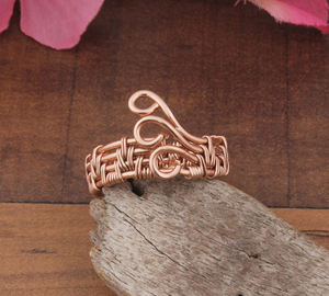 แหวนเงินแท้ชุบทองคำสีกุหลาบทำมือ ดีไซน์เรียบหรู สำหรับผู้หญิง เหมาะสำหรับงานปาร์ตี้และแฟชั่น - Product Image 2