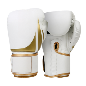 Gants de boxe en cuir de qualité supérieure, à doigts entiers, avec fermeture à lacets au poignet, pour adultes, entraînement unisexe, sparring, MMA, kickboxing - Product Image 3