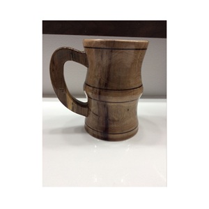 Rustic Wooden Coffee Mug Handmade Natural Solid Wood Cup Eco Friendly Drinkware for Tea Coffee Juice Serving - Product Image 1