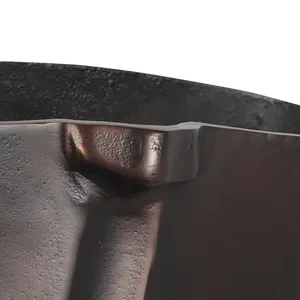 Jarrón Decorativo de Bronce Contemporáneo de 18.25 Pulgadas de Ancho, Hecho a Mano, para Decoración de Mesa, para Diseño Interior Moderno - Product Image 4