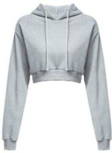 Winter Warm Cropped Hoodie Men <b>Thick</b> <b>Fleece</b> Boxy Fit Long Sleeve Pullover Outdoor Streetwear Hoodie Top - Product Image 2