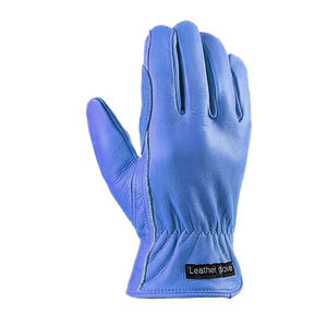 Guantes de Trabajo de Alta Visibilidad para Jóvenes, Color Azul, Cuero Vacuno Ecológico, Protección de Seguridad para Soldadura - Product Image 3