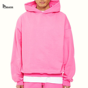 เสื้อฮู้ดดี้ผู้ชายแบบสั่งทำ 2 ชิ้น น้ำหนัก 430 กรัม ผ้าฝ้ายฟลีซ 100% ทรงปกติ พิมพ์ลายดิจิทัล ซักแล้ว เป็นมิตรกับสิ่งแวดล้อม มีกระเป๋า  ย้อมสีพื้น สำหรับฤดูใบไม้ผลิ - Product Image 4