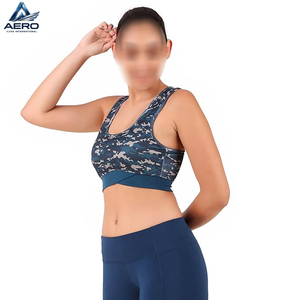 2026 Activewear Moisture-Wicking High Stretch Graphic Print Workout Gym Fitness Wear Elastic Band Cross-Band Hem Women <b>Bra</b> - Product Image 3