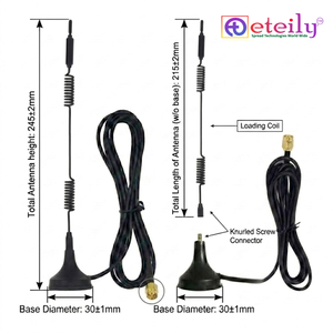 ETEILY ET-5G15M-1L3-SMS-S20 5G 15dBi Magnetic Antenna with RG174 (L-3mtr) <b>Cable</b> + SMA Male Connector for Base Mount - Product Image 2