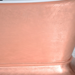 Bañera de Cobre Independiente de Lujo Diseñada para Interiores de Baños Modernos con Elegante Bañera de Cobre para Relajación - Product Image 5