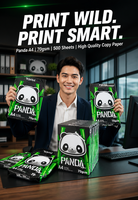Papier copie blanc Panda A4 70g, matériel de bureau de haute qualité, fabriqué en Thaïlande