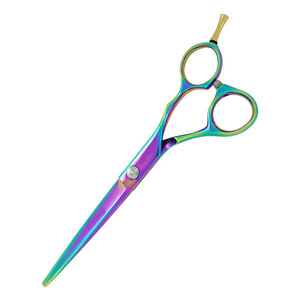 Wholesale Barber <b>Scissors</b> Stainless Steel C440 Right-Handed <b>Floral</b> Pattern Lightweight Durable Hair Cutting Shears Private Label - Product Image 2