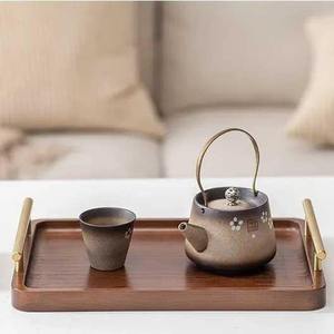 Natural Finished Wooden Serving <b>Tray</b> With Metal Handles Hot Selling Breakfast Lunch <b>Dinner</b> Serve <b>Trays</b> Antique Wood <b>Tray</b> Sales - Product Image 6