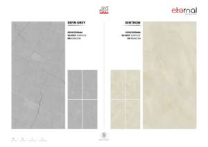 กระเบื้องพอร์ซเลนทันสมัยสุดพิเศษ ขนาด 60x120 ซม. 600x1200 มม. 24x48 นิ้ว ผิวเงา ขนาดใหญ่พิเศษ ดีไซน์หรูหรา สำหรับโครงการระดับพรีเมียม - Product Image 2